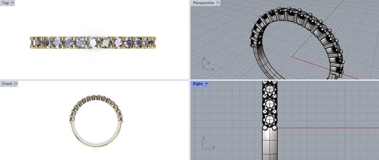 Zlatarnica 4S - 3D modeliranje nakita Slika 3D modeliranja nakita